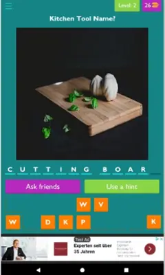 Kitchen Tools Quiz android App screenshot 5