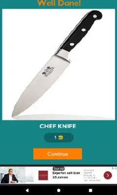 Kitchen Tools Quiz android App screenshot 6