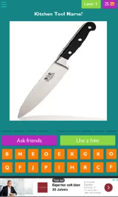 Kitchen Tools Quiz android App screenshot 7